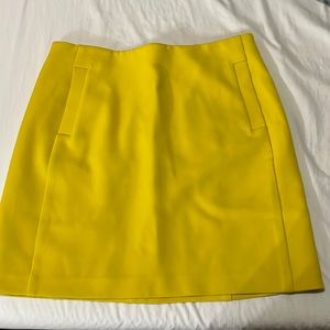 Yellow banana republic skirt